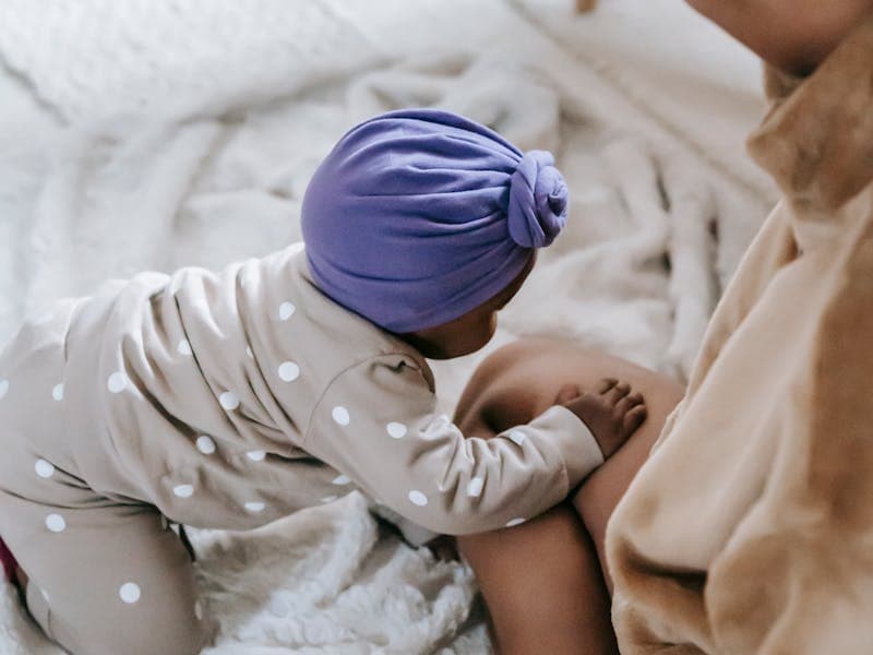 Baby in morning light