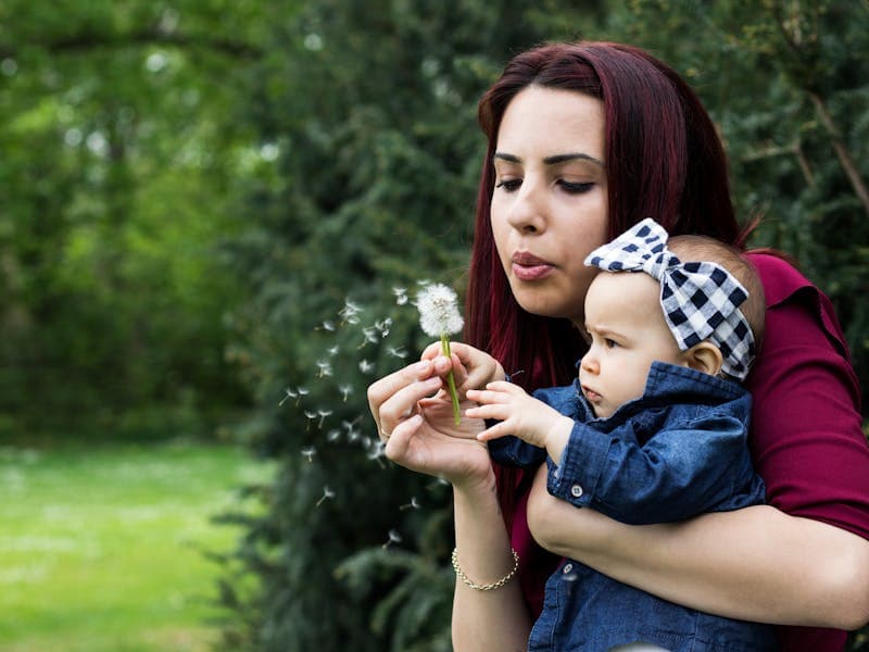 Baby sleeping safely and peacefully